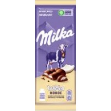 Шоколад Milka молочный с кокосом пористый, 97 г в магазинах Дикси