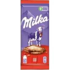 Шоколад Milka молочный с печеньем LU, 87 г в магазинах Дикси