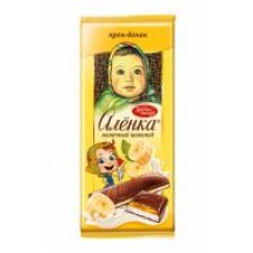 Шоколад молочный Аленка с начинкой крем-банан, 87 г в магазинах Дикси