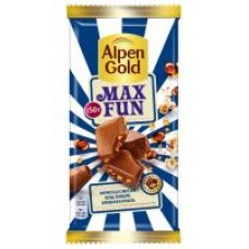 Шоколад молочный Alpen Gold Max Fun Кола, попкорн и взрывная карамель, 150 г в магазинах Дикси