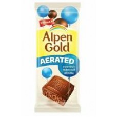 Шоколад молочный Alpen Gold, пористый, 80 г в магазинах Дикси
