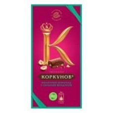 Шоколад молочный Коркунов с цельным фундуком, 90 г в магазинах Дикси
