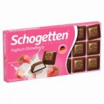 Шоколад молочный Schogetten Клубнично-йогуртовая начинка, 100 г