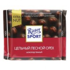 Шоколад Ritter Sport тёмный цельным лесным орехом, 100 г в магазинах Дикси