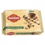 Трубочки Яшкино вафельные Ореховые, 190 г