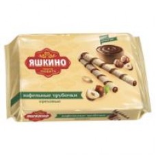 Трубочки Яшкино вафельные Ореховые, 190 г в магазинах Дикси