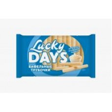 Вафельные трубочки Lucky Days Сгущенное молоко, 200 г в магазинах Дикси