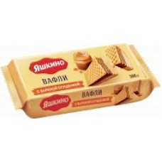 Вафли Яшкино с вареной сгущенкой, 300 г в магазинах Дикси