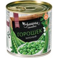 Горошек Овощная семейка/Круглое Лето зеленый, 400 г в магазинах Дикси
