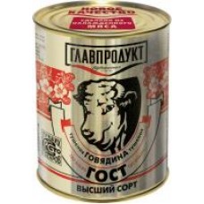 Говядина тушеная Главпродукт Высший сорт, 338 г в магазинах Дикси