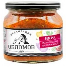 Икра Ресторация Обломов из молодых баклажанов, 420 г в магазинах Дикси