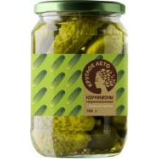 Корнишоны Круглое лето, маринованные, 680 г/720 мл в магазинах Дикси