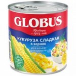 Кукуруза Globus сладкая в зернах, 340 г