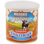 Молоко сгущенное Алексеевское вареное с сахаром 8,% БЗМЖ, 380 г