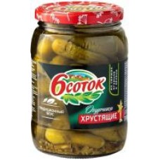 Огурцы 6 Соток маринованные 6-9 см, 720 мл в магазинах Дикси