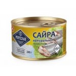 Сайра Мореслав Тихоокеанская натуральная, 240 г