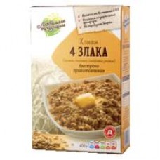Хлопья Д Любимые Традиции 4 злака быстрого приготовления, 400 г в магазинах Дикси