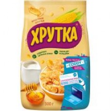 Хлопья кукурузные Хрутка Медовые, 300 г в магазинах Дикси