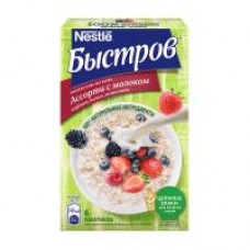 Каша овсяная Быстров без варки Ассорти с молоком 6 пакетиков по 40 г в магазинах Дикси