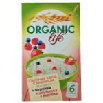 Каша овсяная Organic life Черника/Клубника/Малина, 240 г