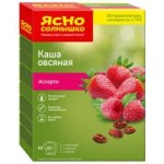 Каша Ясно Солнышко овсяная с клубникой, малиной и изюмом, 6х45 г