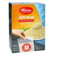 Крупа Увелка Дружба Смесь рис и пшено в пакетиках для варки, 5х80 г в магазинах Дикси