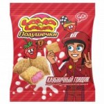 Подушечки Lava Lava хрустящие с начинкой клубничной, гонщик, 35 г