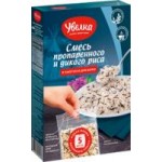 Рис Увелка Микс смесь пропаренного и дикого в пакетиках, 5х80 г