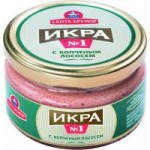 Икра мойвы Санта Бремор деликатесная в соусе с копченым лососем, 180 г
