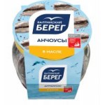 Килька Балтийский Берег Анчоусы пряного посола в масле, 145 г Килька Балтийский Берег Анчоусы пряного посола в масле, 145 г