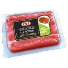 Крабовые палочки Vici с мясом натурального краба, охлажденные 170 г в магазинах Дикси