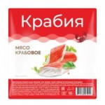 Крабовое мясо Крабия, охлажденное, имитация, 180 г
