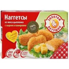 Наггетсы Золотой Петушок из мяса цыпленка с сыром, 300 г в магазинах Дикси