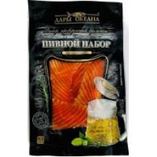 Пивной набор из радужной слабосоленой форели, Дары океана, 150 г в магазинах Дикси
