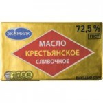 Масло сливочное Экомилк Крестьянское 72,5%, 180 г Масло сливочное Экомилк Крестьянское 72,5%, 180 г