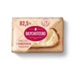 Масло сливочное Вкуснотеево Традиционное, 82,5%, 200 г Масло сливочное Вкуснотеево Традиционное, 82,5%, 200 г