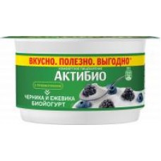 Биойогурт АктиБио Черника и ежевика, 3%, 110 г в магазинах Дикси
