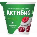 Биойогурт АктиБио Вишня, 2,9%, 220 г Биойогурт АктиБио Вишня, 2,9%, 220 г