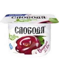 Биойогурт густой Слобода с вишней, 125 г в магазинах Дикси Биойогурт густой Слобода с вишней, 125 г в магазинах Дикси
