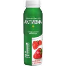 Биойогурт питьевой АктиБио Клубника и земляника, 1,5%, 260 г в магазинах Дикси