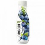 Биойогурт питьевой Слобода с черникой, 260 г Биойогурт питьевой Слобода с черникой, 260 г