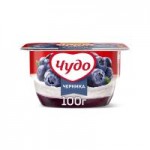 Десерт творожный взбитый Чудо Черника 4,2%, 100 г Десерт творожный взбитый Чудо Черника 4,2%, 100 г