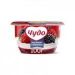Десерт творожный взбитый Чудо Малина-Ежевика 4,2%, 100 г Десерт творожный взбитый Чудо Малина-Ежевика 4,2%, 100 г