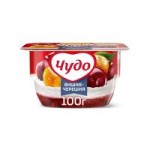 Десерт творожный взбитый Чудо Вишня-Черешня 4%, 100 г Десерт творожный взбитый Чудо Вишня-Черешня 4%, 100 г