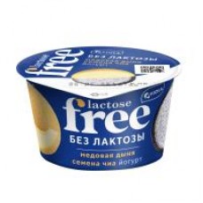 Йогурт безлактозный Free Дыня и семена чиа, 2,7%, 180 г в магазинах Дикси