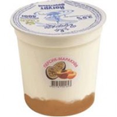 Йогурт Царка с персиком и маракуйей 3,5%, 400 г в магазинах Дикси