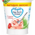 Йогурт Для всей семьи Клубника, 1%, 290 г