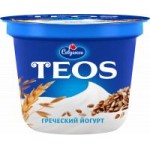 Йогурт греческий Teos Злаки и семена льна, 2%, 250 г