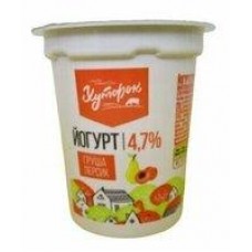 Йогурт Хуторок Груша-персик, 4,7%, 120 г в магазинах Дикси