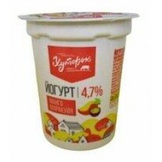 Йогурт Хуторок Манго-маракуйя, 4,7%, 120 г в магазинах Дикси